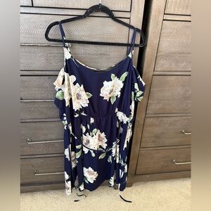 Forever 21 Navy Floral Camisole Top